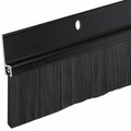 Randall 3' Black Aluminum Brush Door Sweep For Gap Up To 1 1/2" 3 FT BS-220-BLK